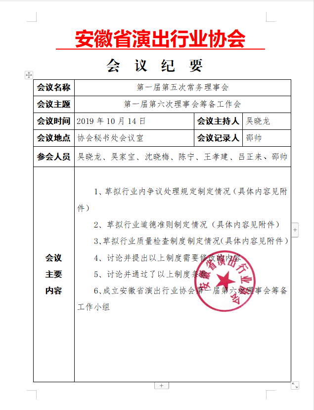 9 （111—113项）第一届第五次常务理事会议纪要20191015图.png